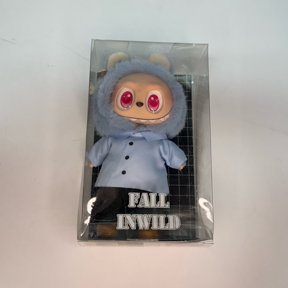 Cute Blue Hooded Bear Doll